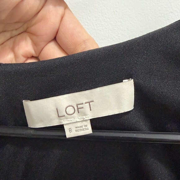 LOFT Flounce Cuff Ponte Mini Dress Size 8 - Picture 5 of 7